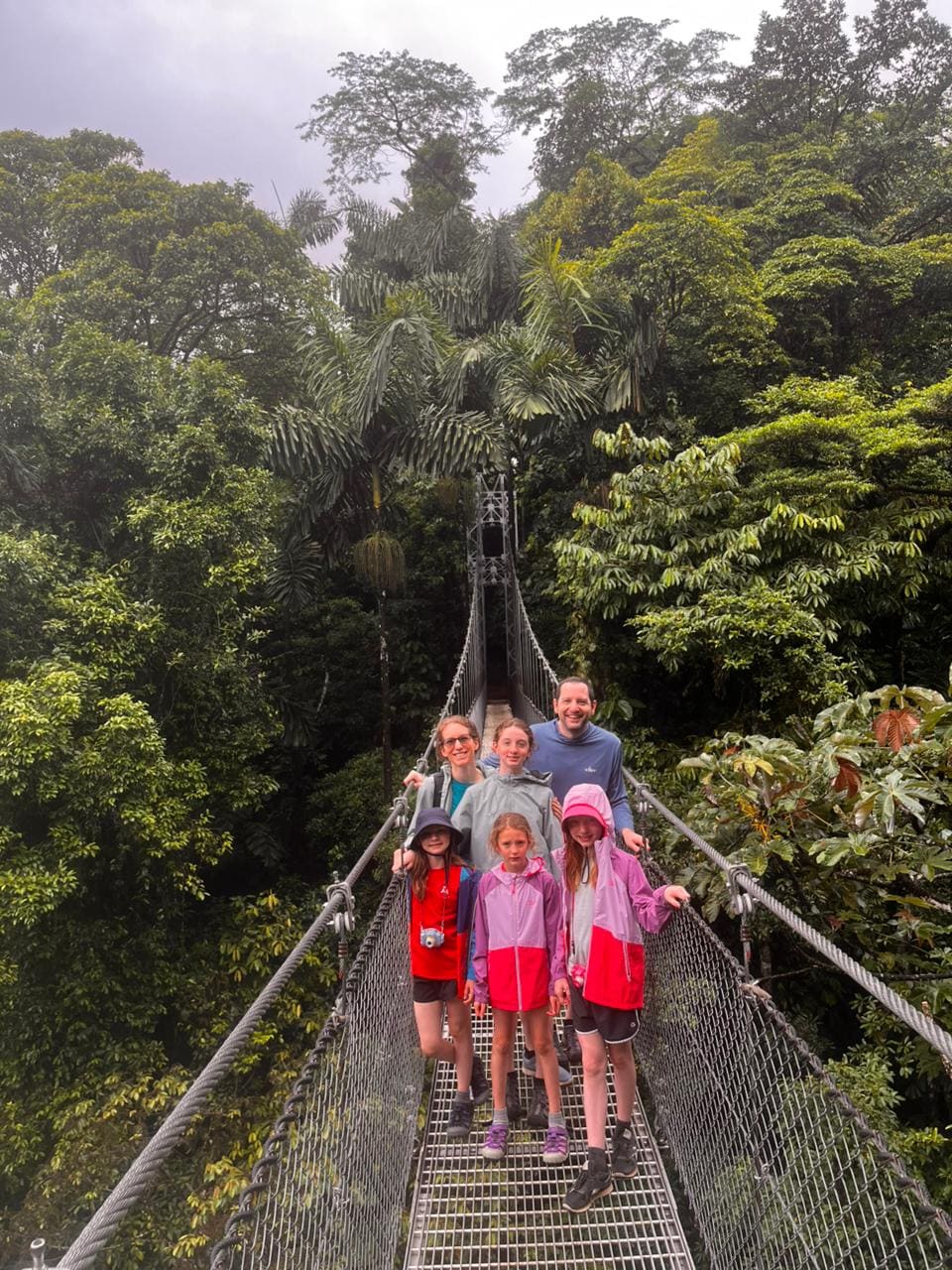 Snake tunnel encounter on a guided Mistico hanging bridges tour